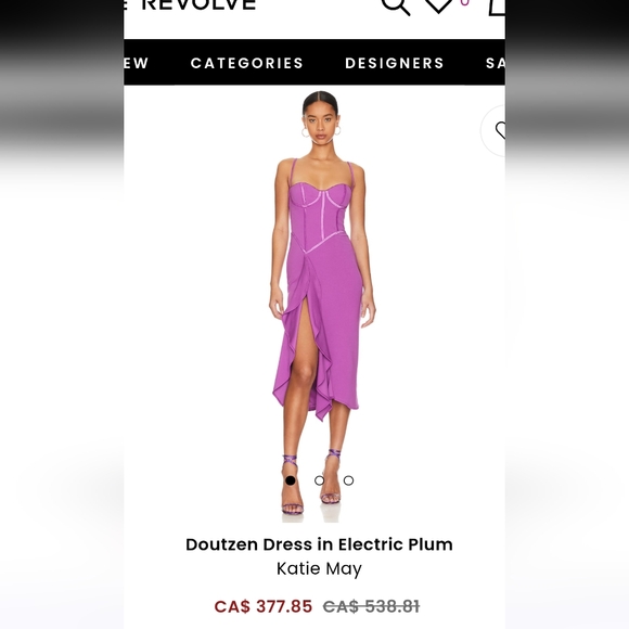 Katie May NWT Doutzen Dress Electric Plum - Picture 1 of 11